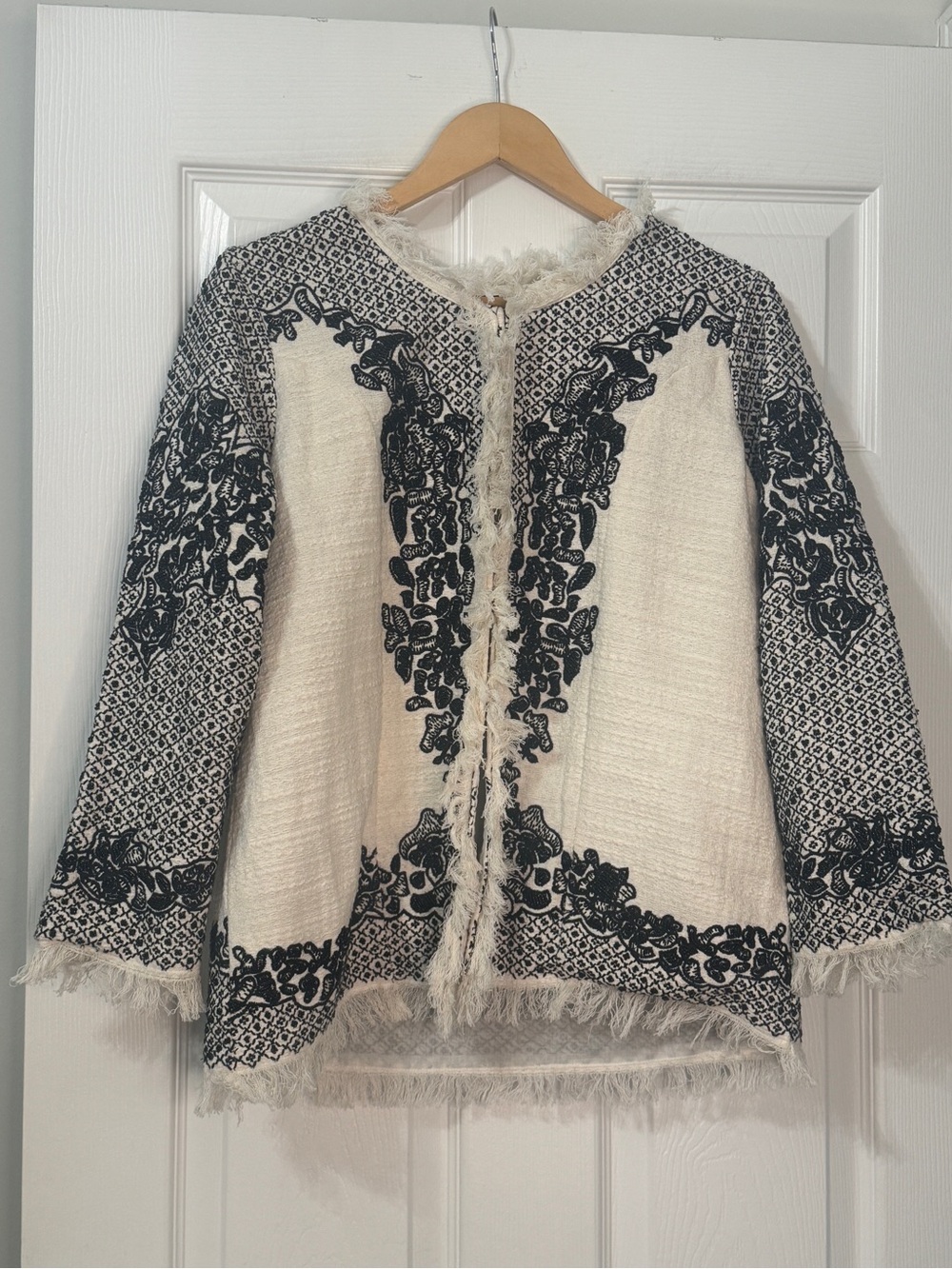 Berek beaded fringe blazer